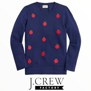JCREW FACTORY | Navy | APPLE COTTON SWEATER